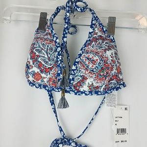 NWT Lucky Brand Bikini Paisley Print Size M